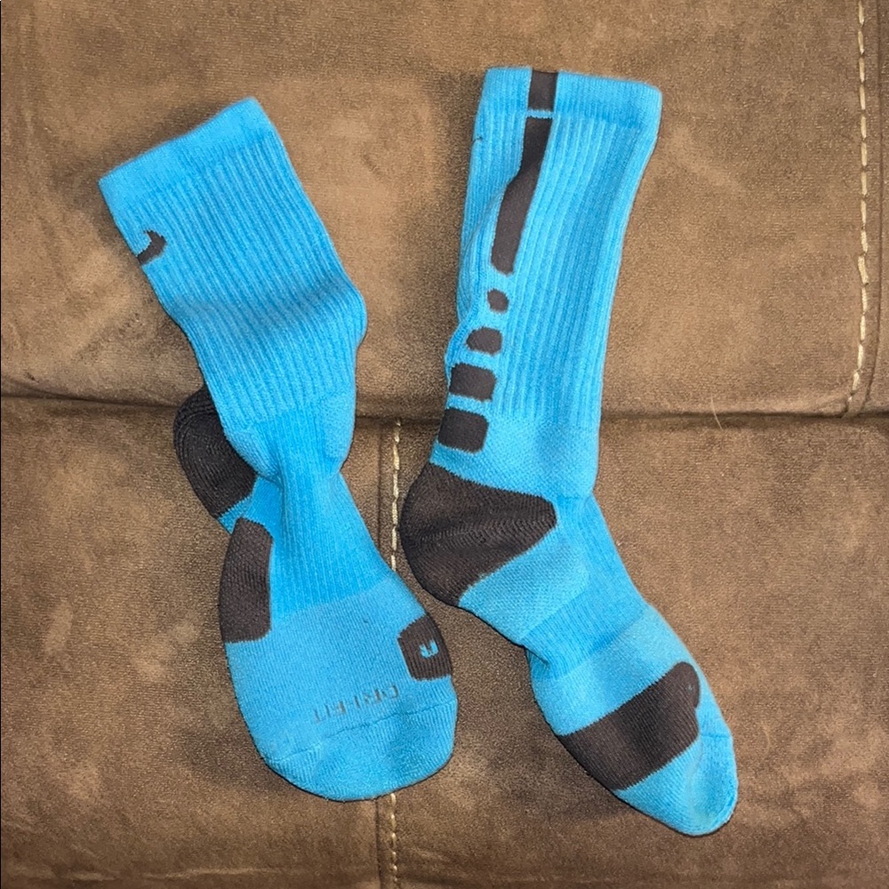 Nike Blue and Black Men's Crew Socks